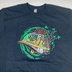 Zobie Wrestling Exclusive T-shirt Inspired By DX Invading WCW, Black Size Large
